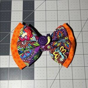 Vibrant Floral Kids Hair Bow